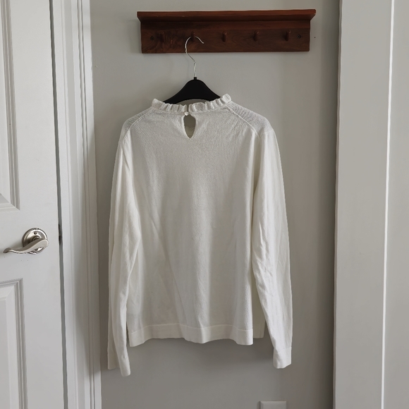 [J.Crew] Ruffle Neck Sweater - Picture 2 of 4
